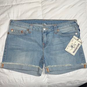 True religion shorts. NEVER been worn. Tag is still intact.